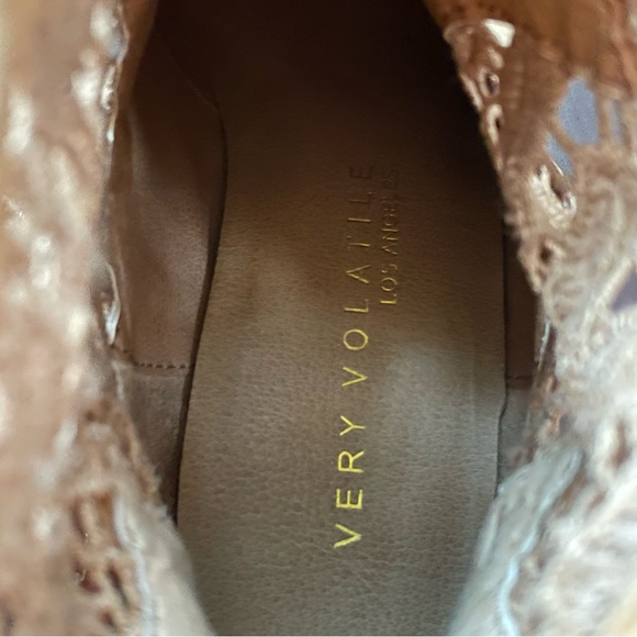 Very Volatile Tan Suede Ankle Boots - 6 - Picture 6 of 10